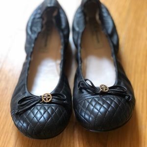 L.K. Bennett Black Leather Flats